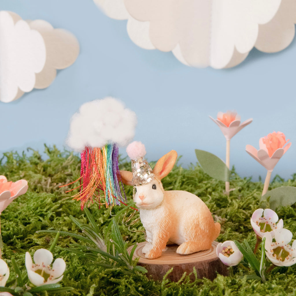 Rabbit with Rainbow Cloud