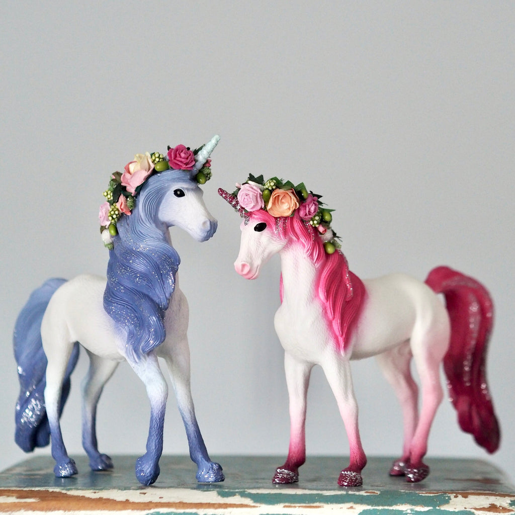 Dark Pink and Blue Unicorns