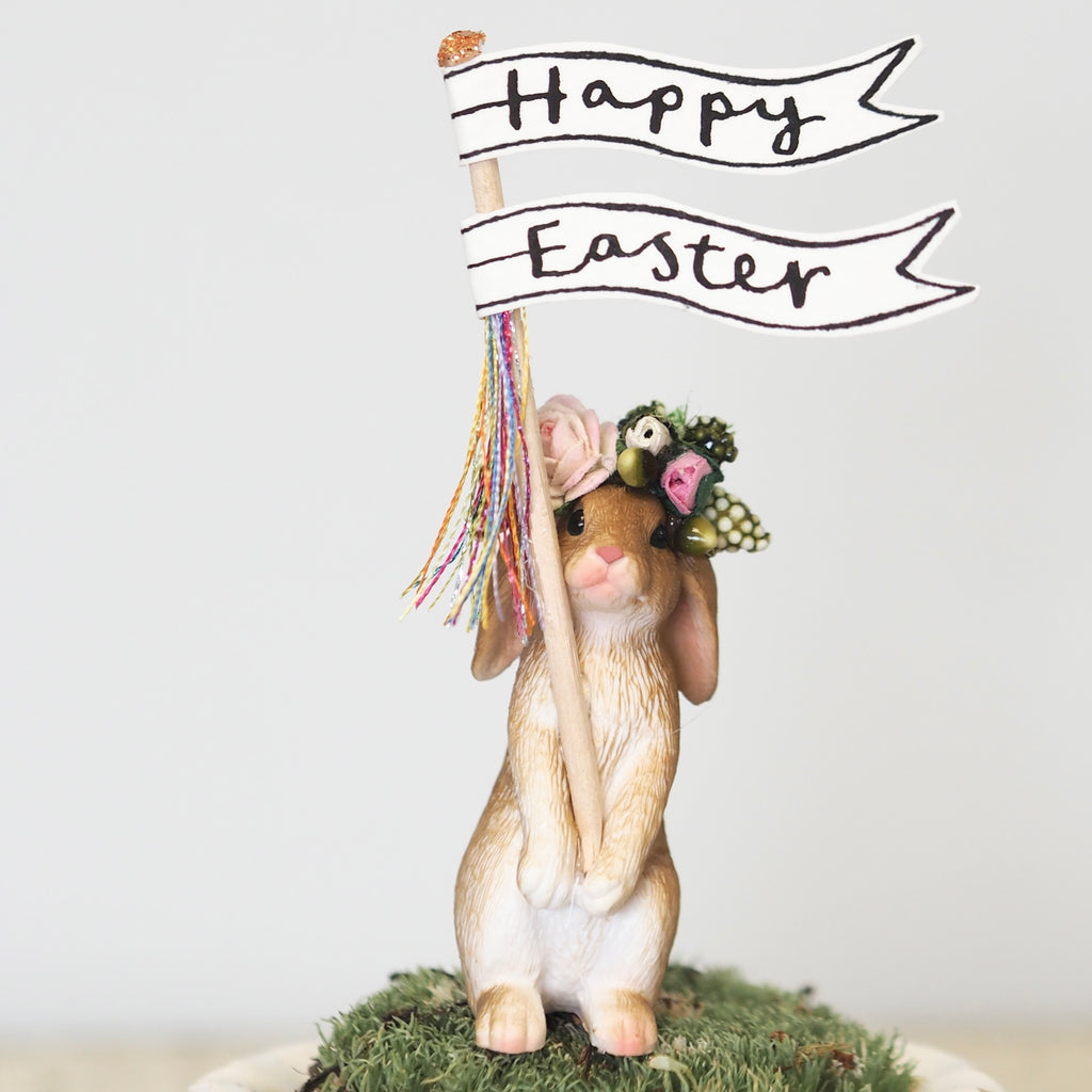Standing Rabbit Happy Easter